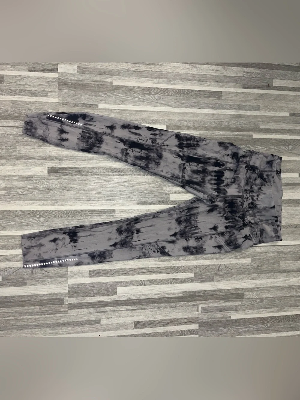 lululemon athletica Black Gray Tie-Dye High-Rise Jeggings